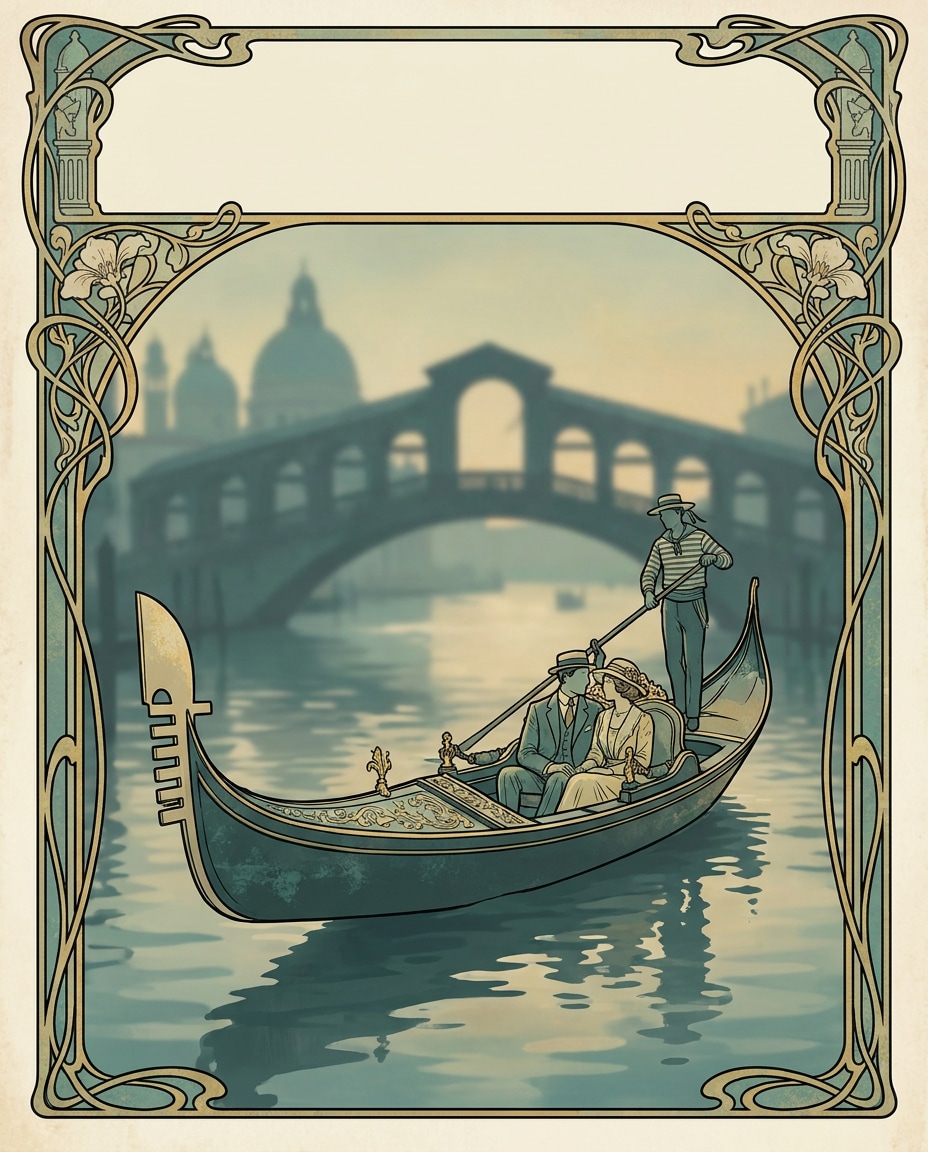 venice gondola romance photo