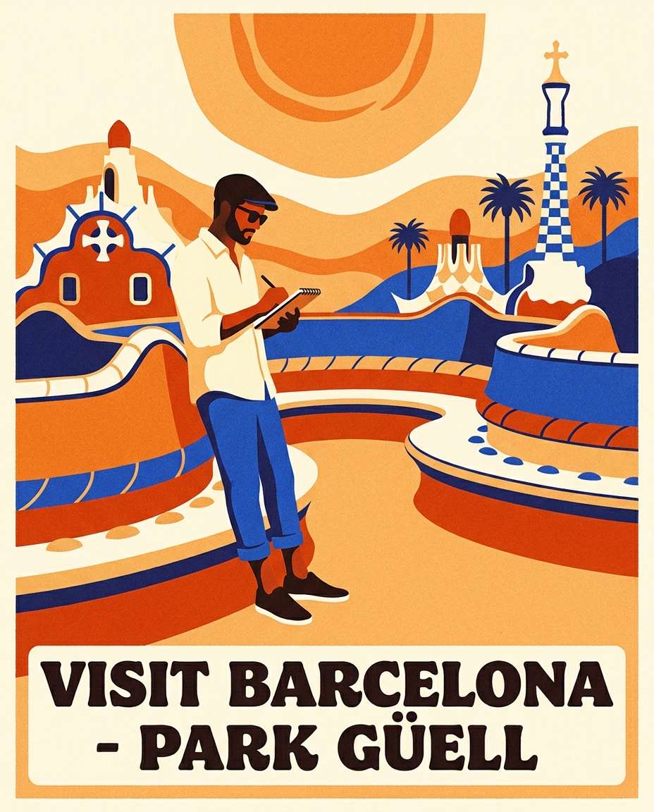 barcelona modernist day photo