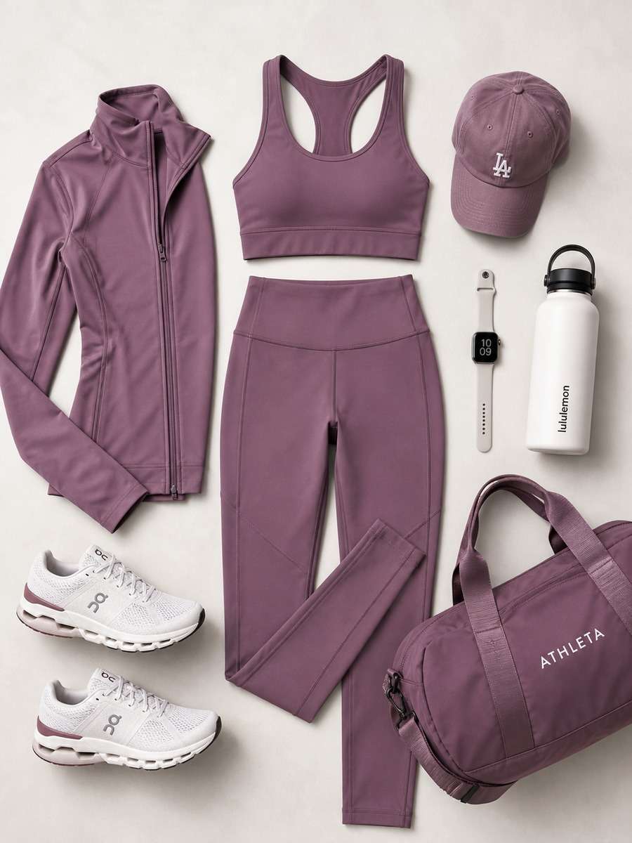 Athleisure Flat Lay for Social Content photo