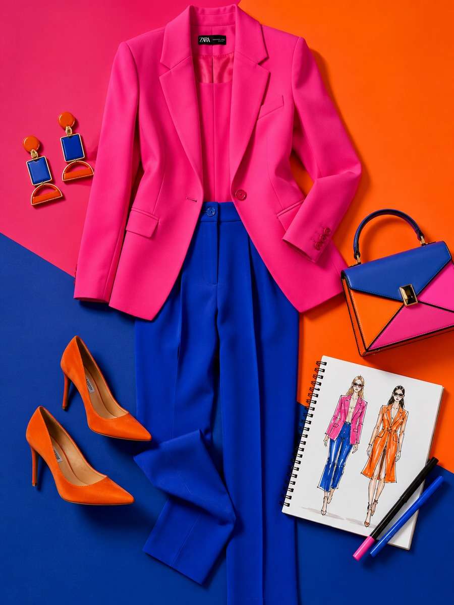Color Pop Editorial Wardrobe photo