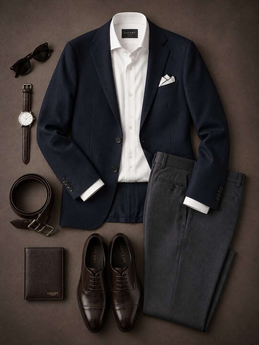 Luxury Menswear Flat Lay photo