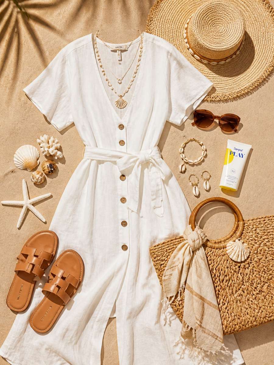 Summer Resort Wear Flat Lay photo