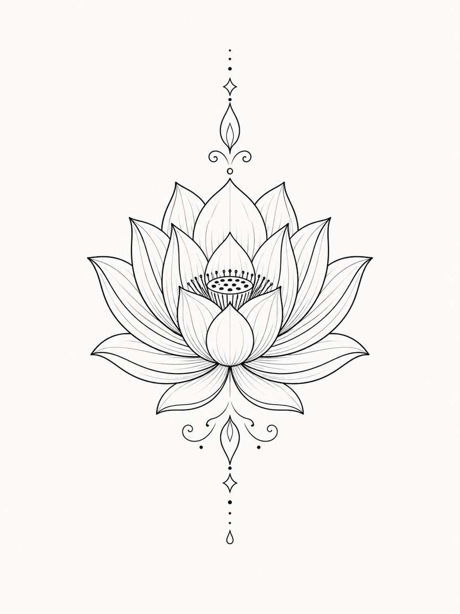 Lotus Blossom Fine Line photo