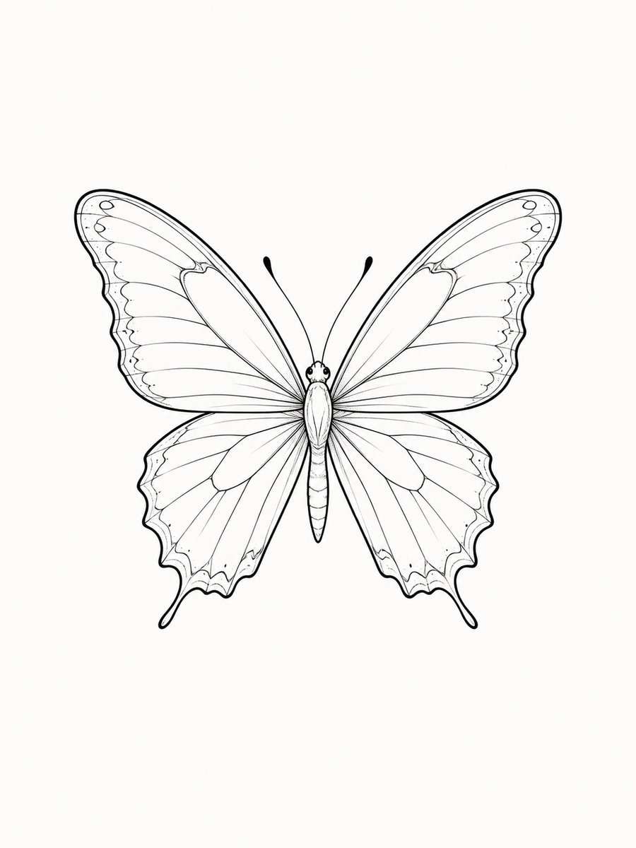 Butterfly Linework Tattoo photo