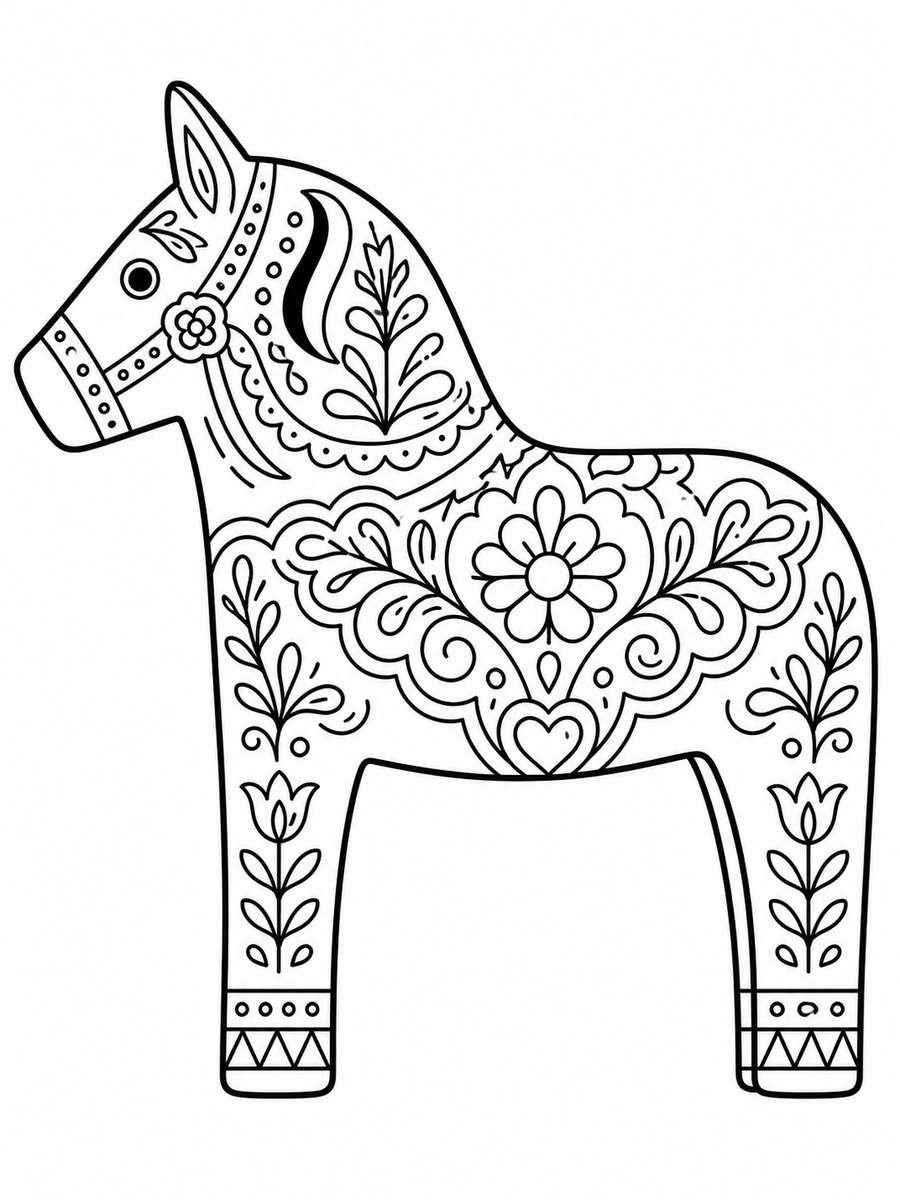 Dala Horse Pattern photo