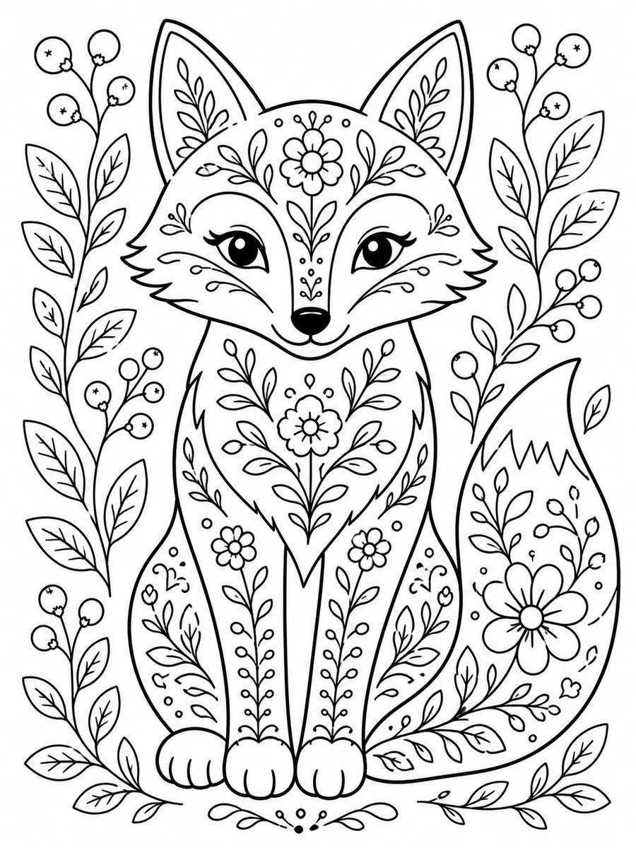 Folk Art Fox photo