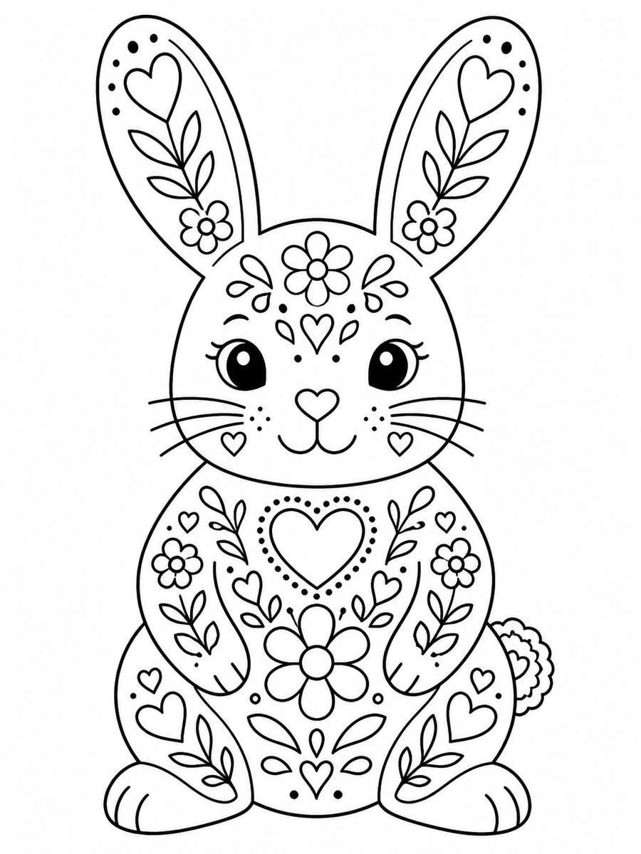 Folk Art Bunny photo