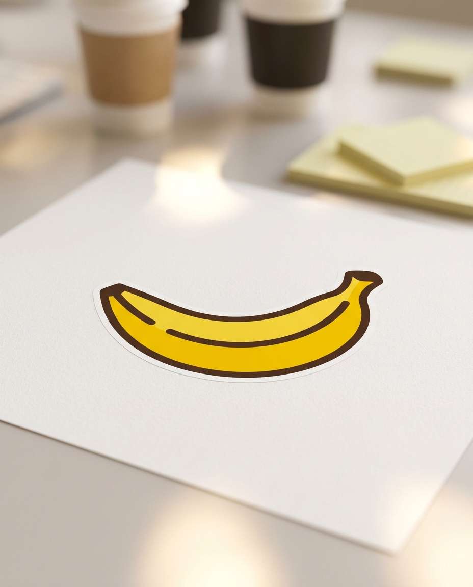 playful banana smile photo