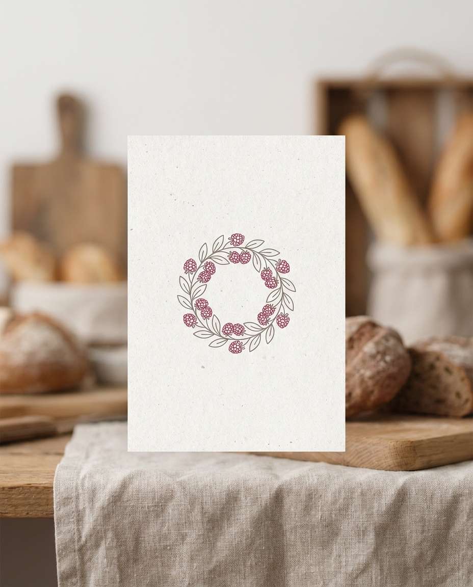 bakery berry outline photo
