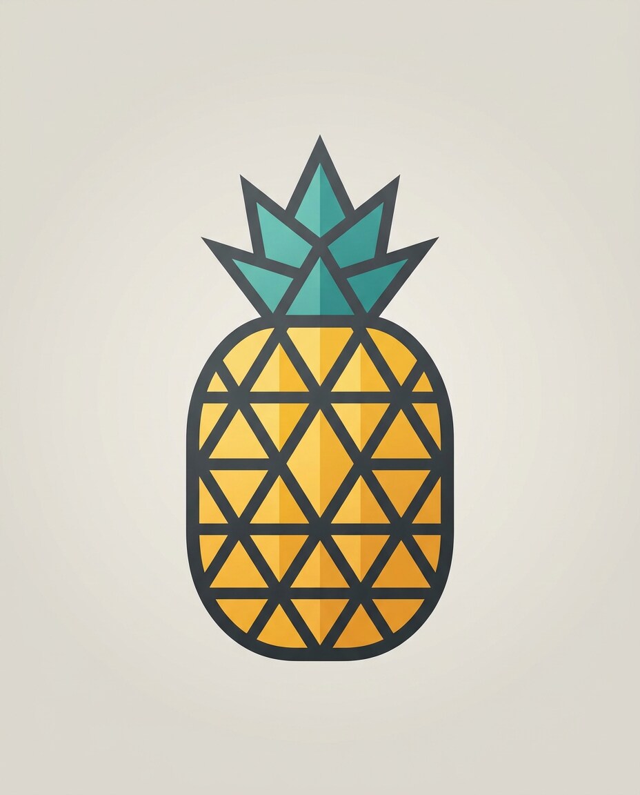 geometric pineapple mark photo