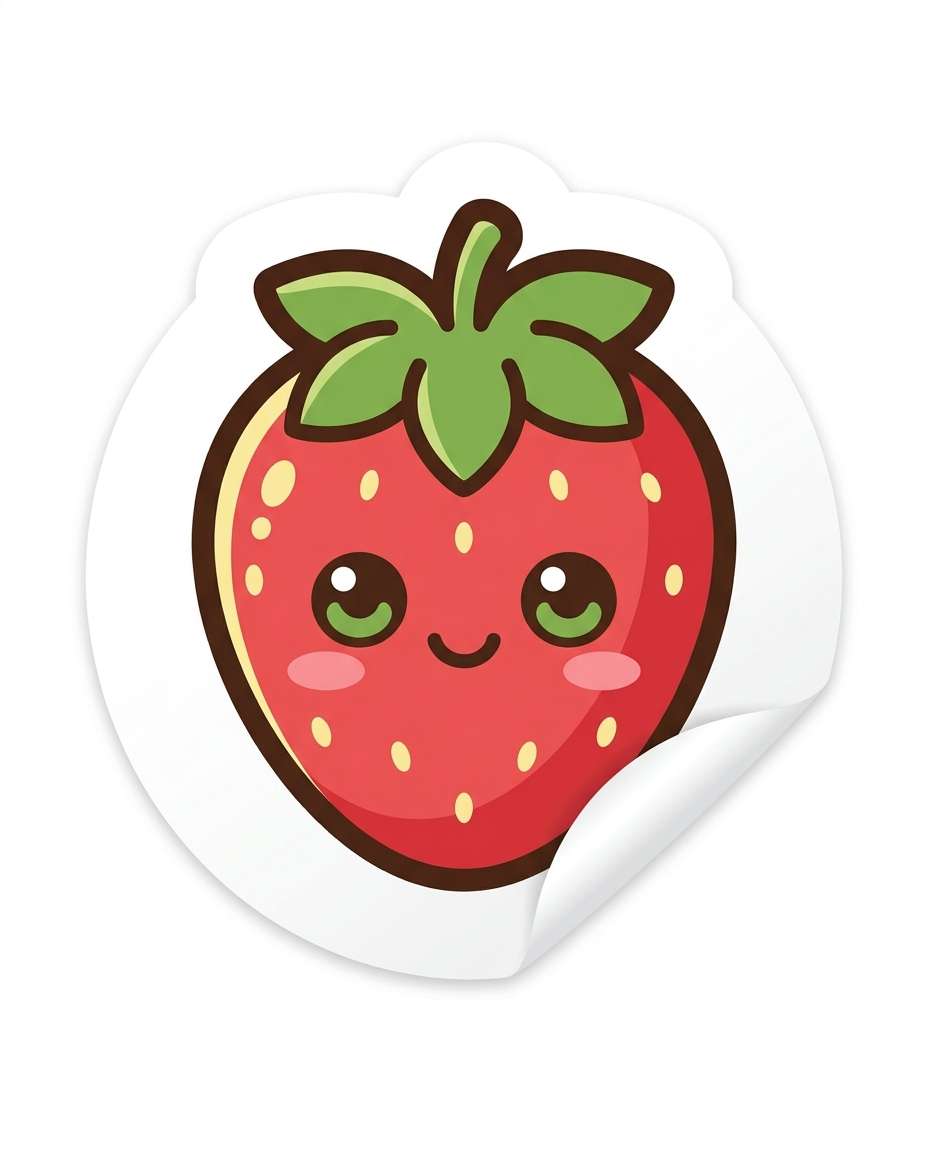 cute strawberry mascot photo