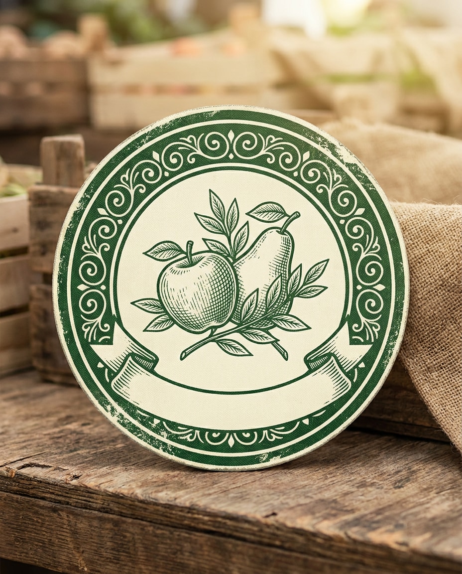vintage orchard badge photo