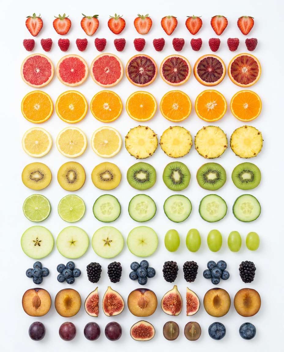 rainbow grid photo