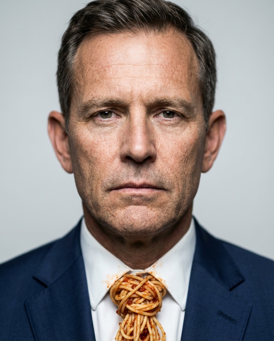 serious ceo silly tie photo