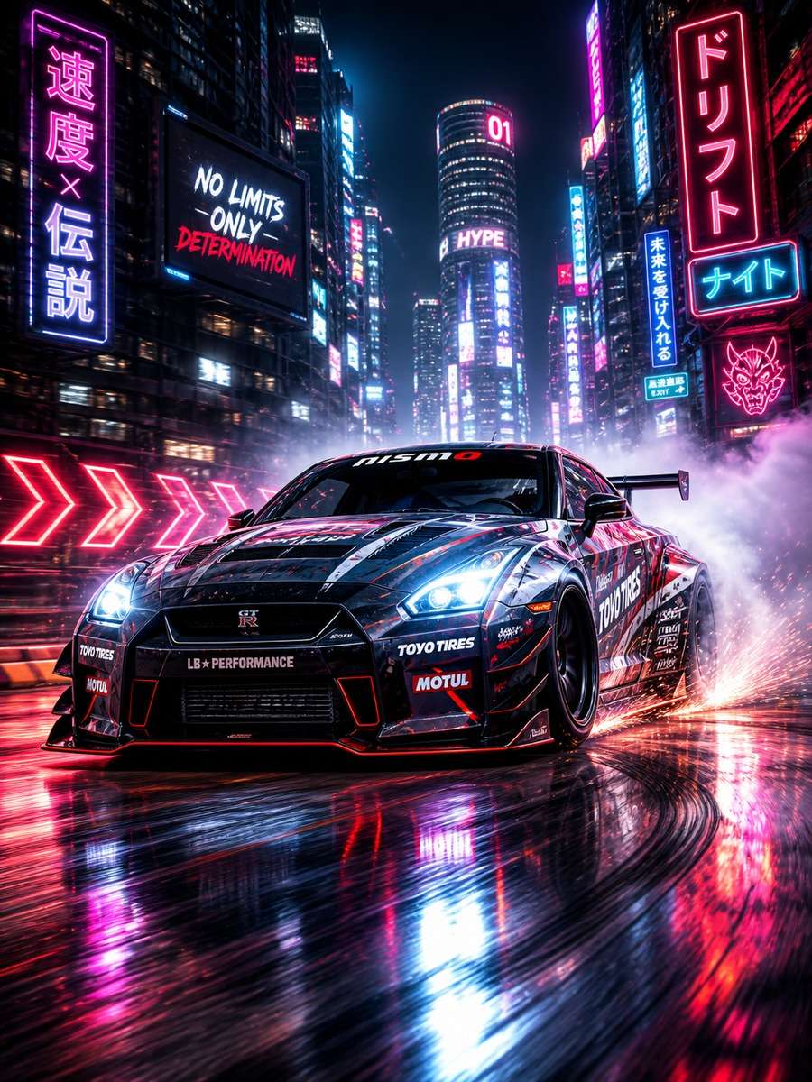 Racing Game Drift Shot photo