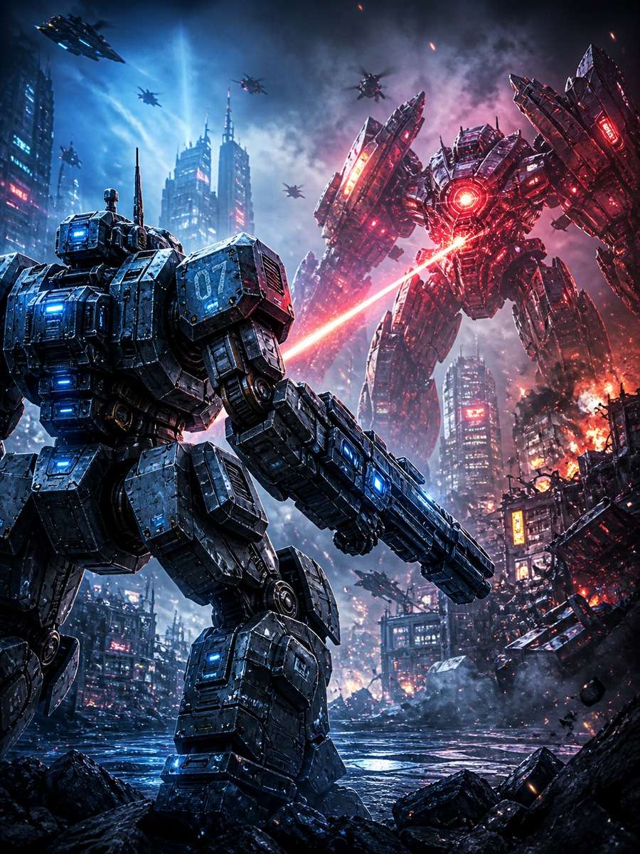 Sci-Fi Mech Battle photo