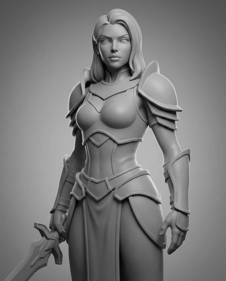 clay render beauty photo