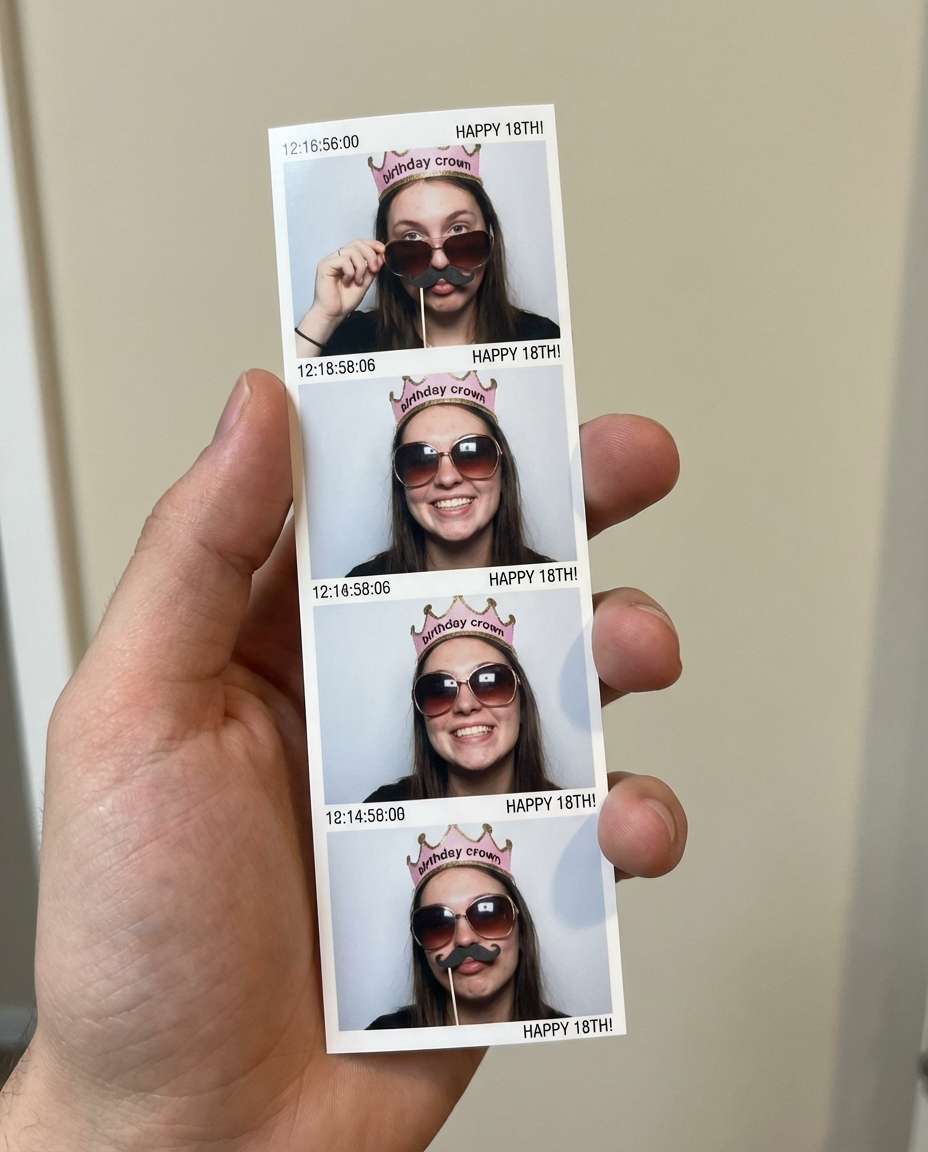 photo booth strip photo