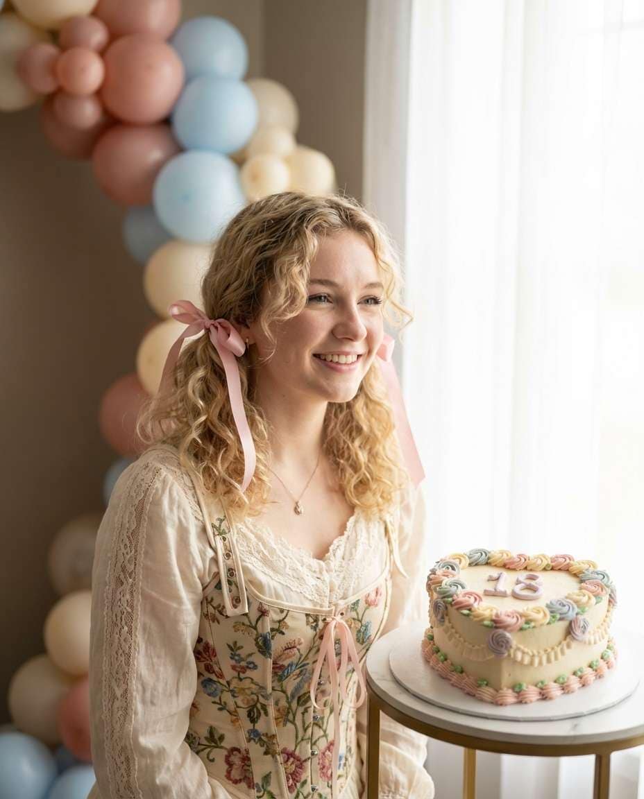 coquette ribbon aesthetic photo