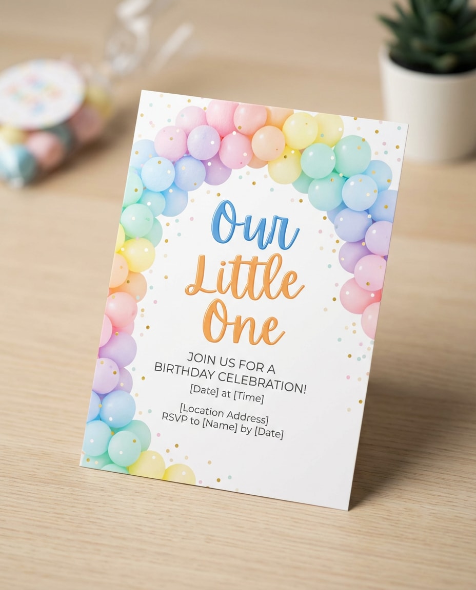 balloon arch confetti photo