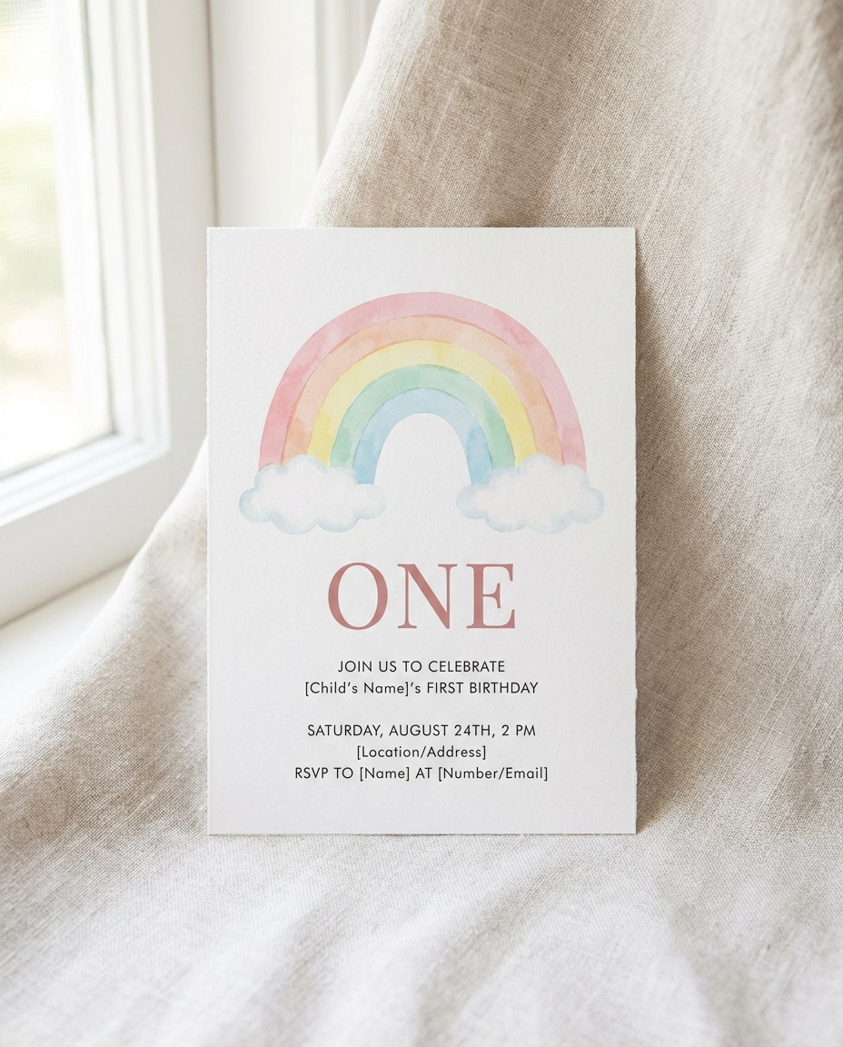 watercolor rainbow photo