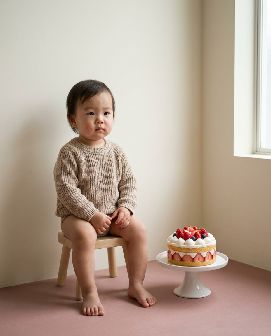 minimal cake portrait photo