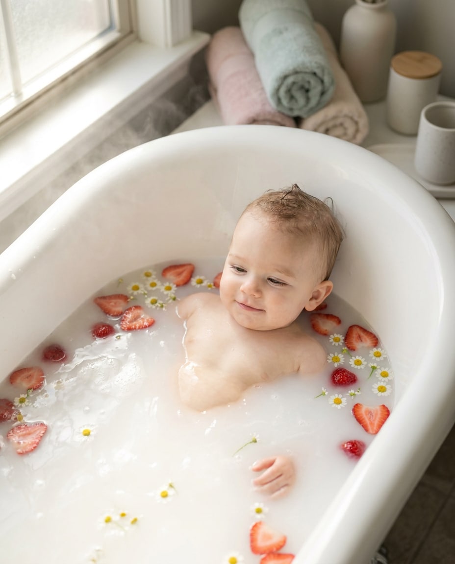 milk bath photo