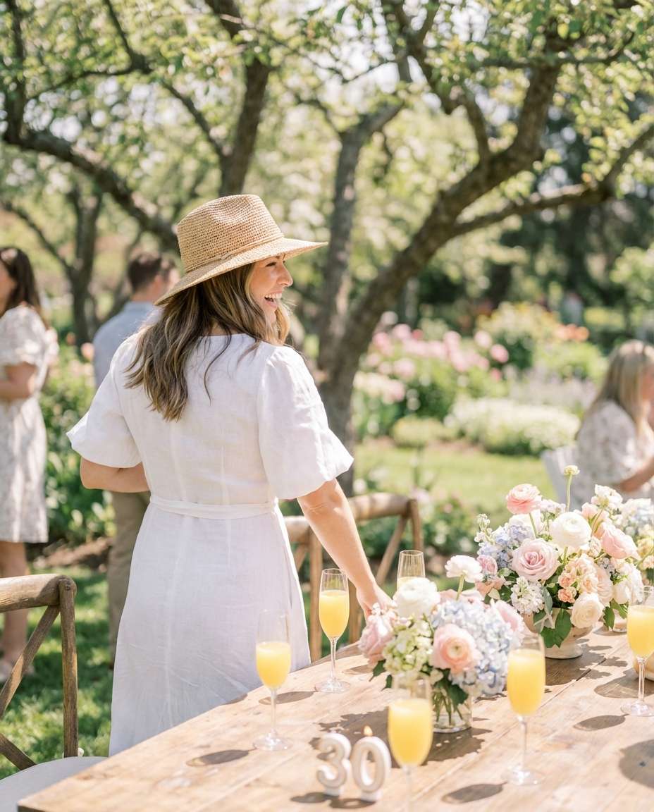 garden brunch celebration photo