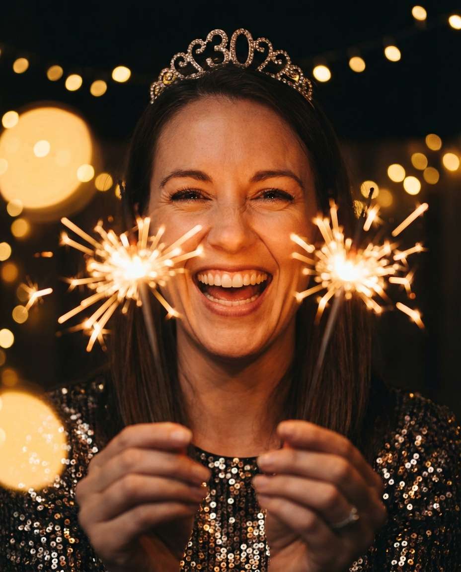 sparkler night shot photo