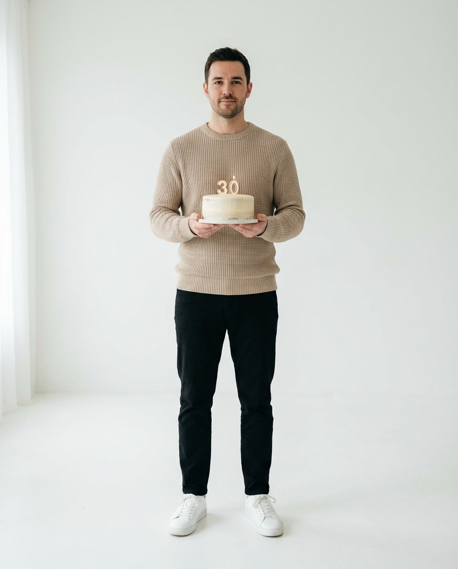 minimal white studio photo