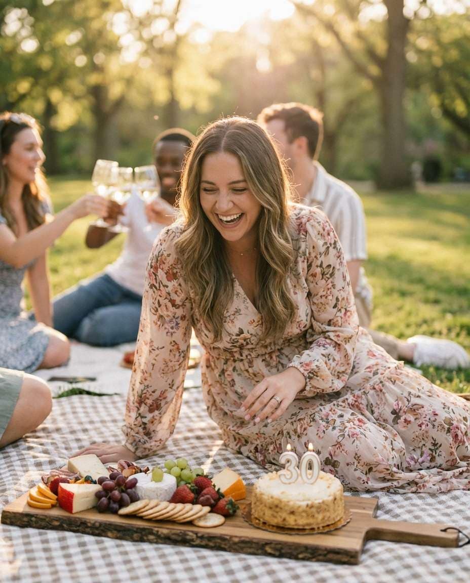 outdoor picnic party photo