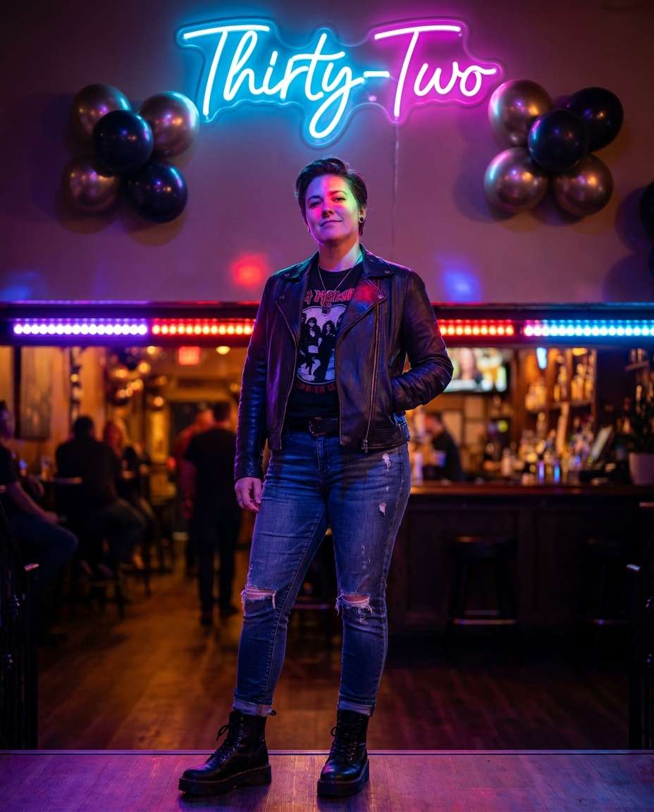 neon sign party photo