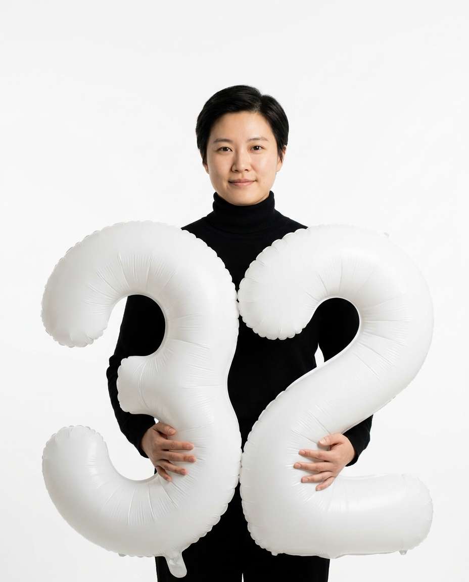 minimalist number balloons photo
