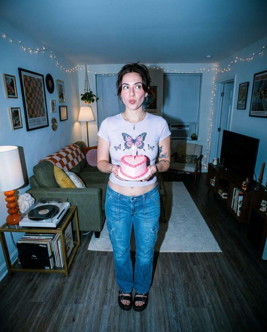y2k flash aesthetic photo