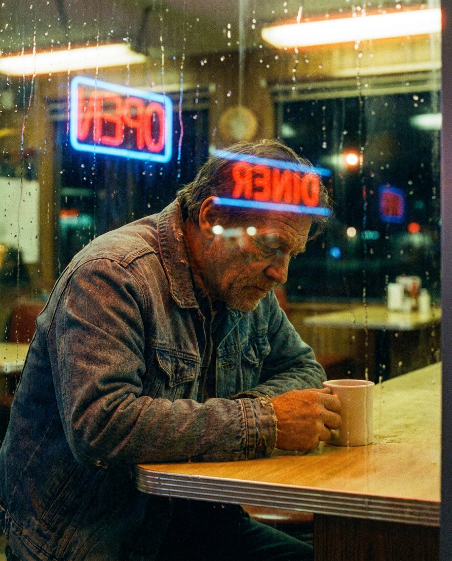 midnight window neon photo