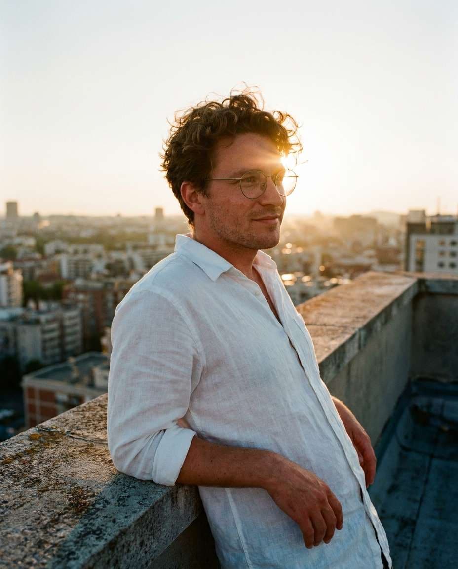 rooftop golden hour photo