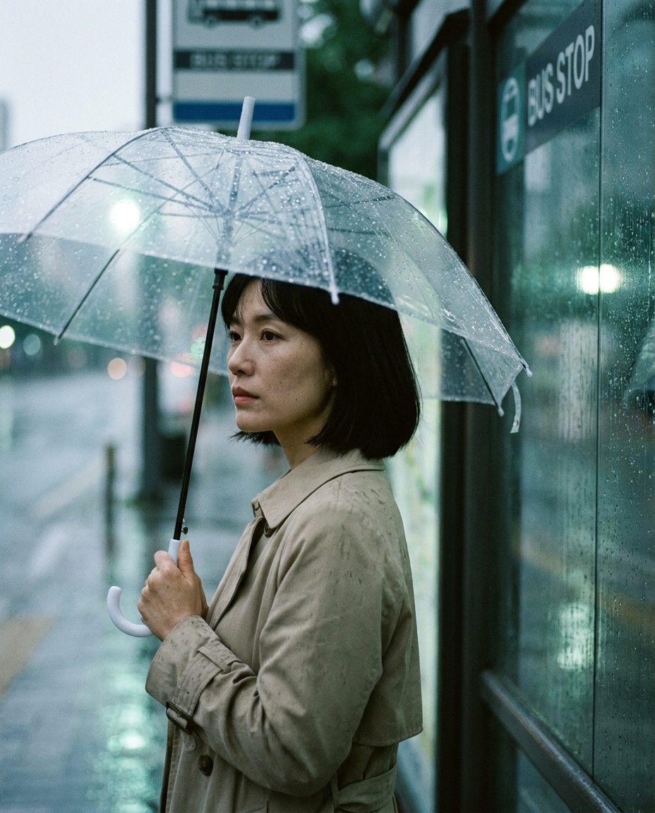 rainy day closeup photo