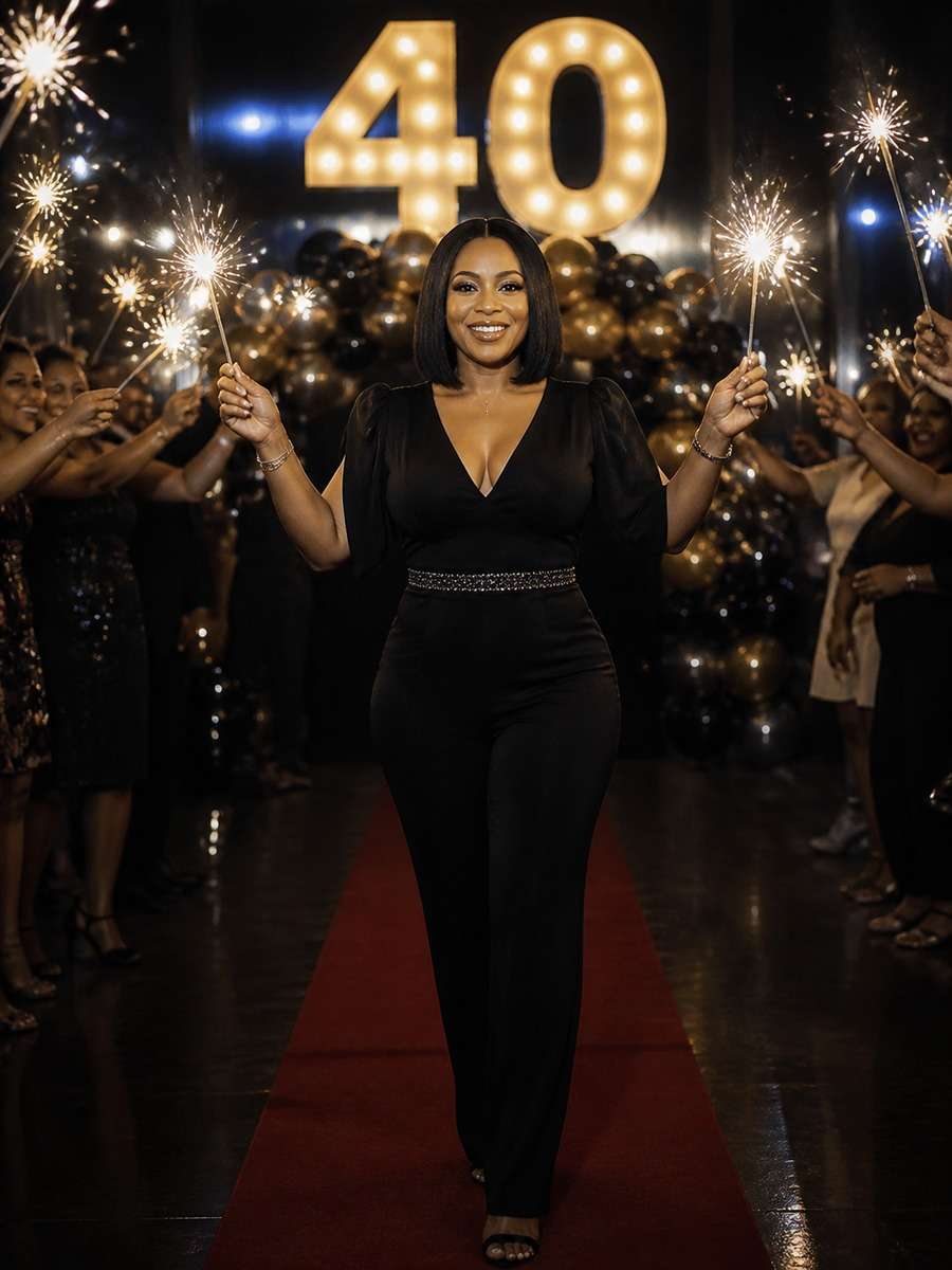 Sparkler Birthday Entrance Edit photo