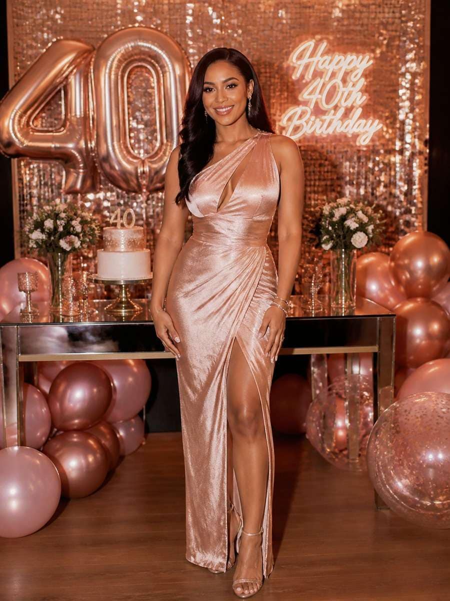 Rose Gold Birthday Glam Edit photo