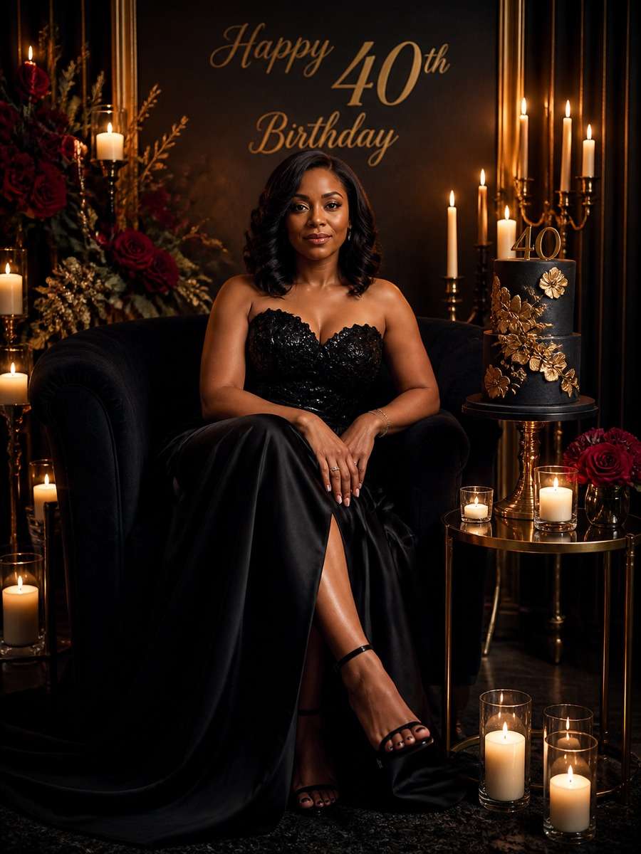Candlelit Luxe Portrait photo