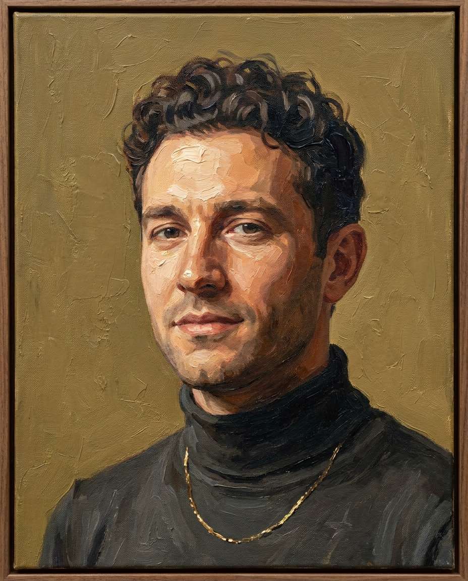 warm studio impasto photo