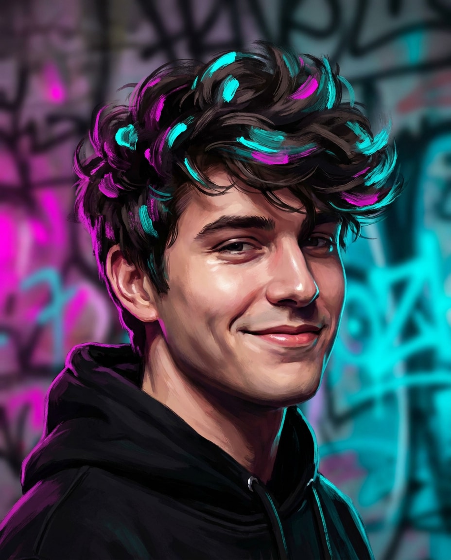 neon accent highlights photo