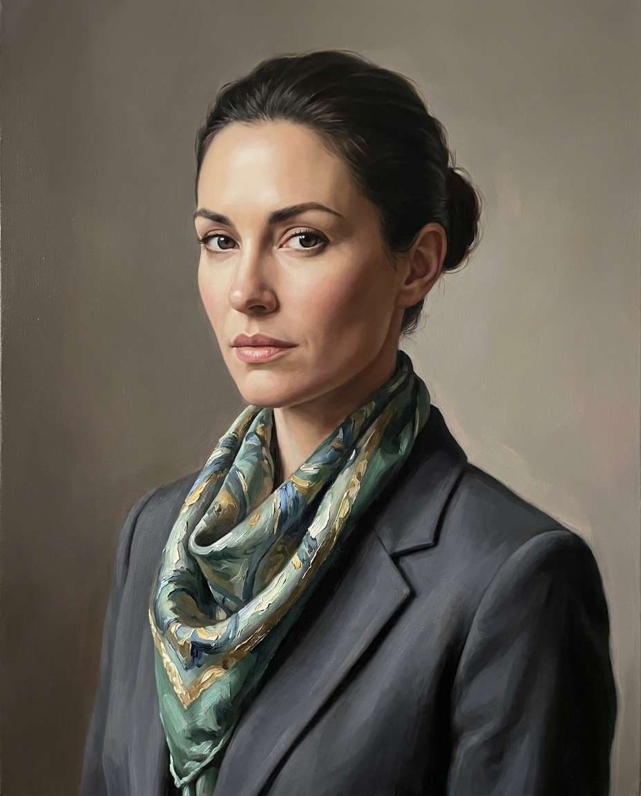satin scarf elegance photo