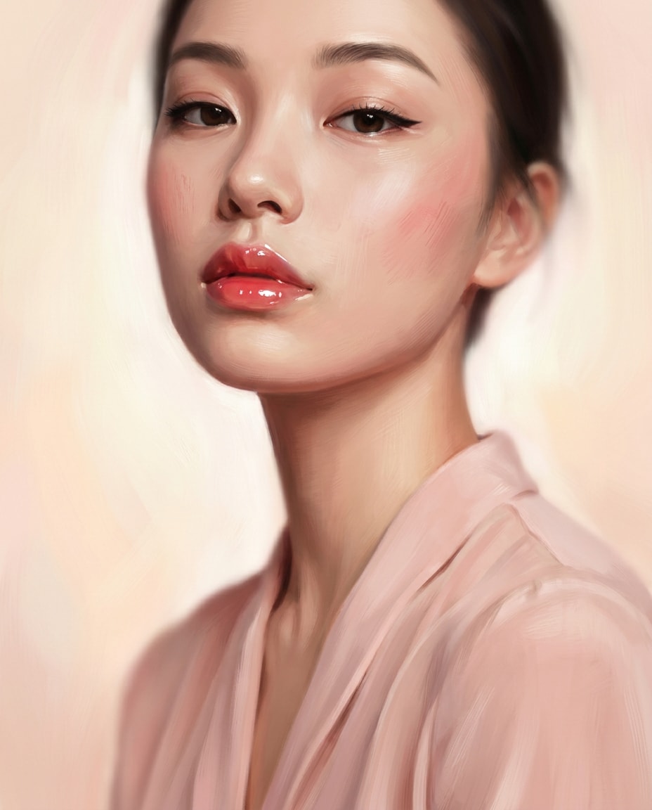 soft blush beauty photo
