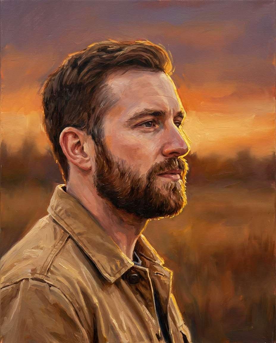 golden hour profile photo