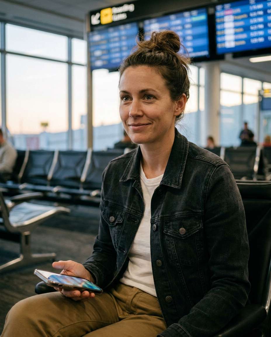 boarding call moment photo