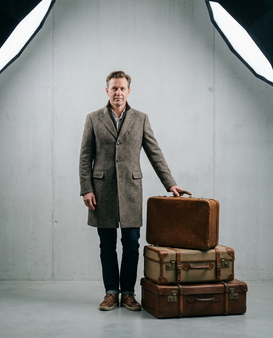 luggage stack style photo
