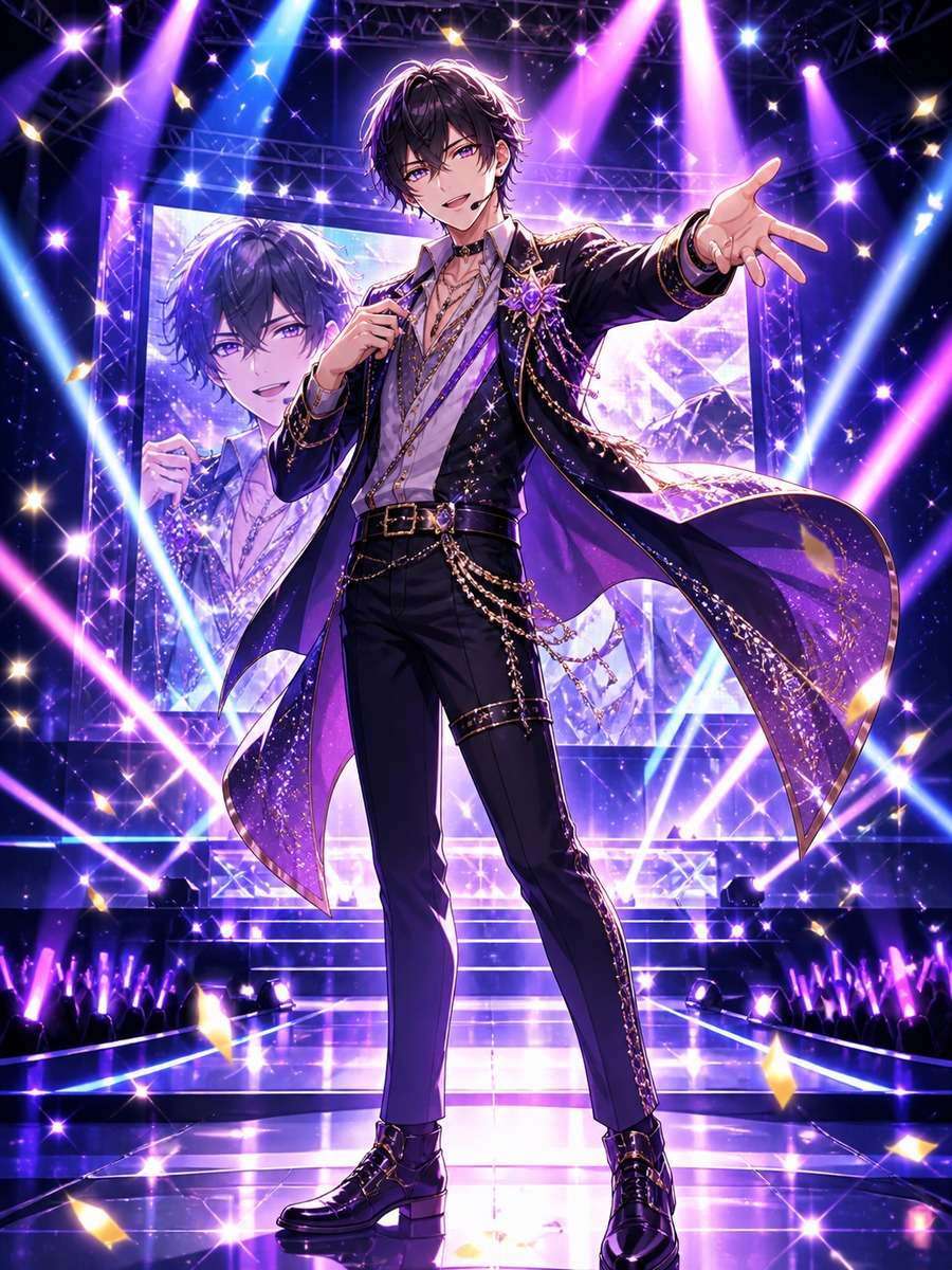 Idol stage anime boy photo