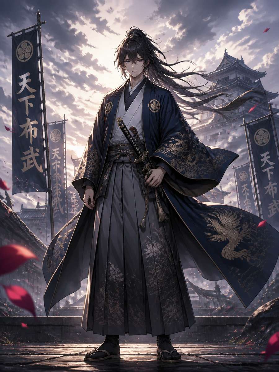 Samurai anime warrior photo