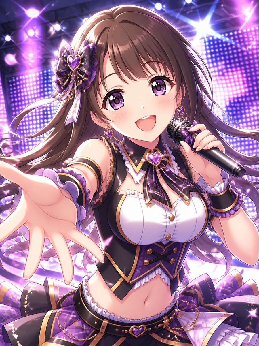 Idol stage anime character photo